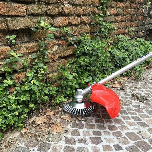 Carbon Steel Weed Brush Trimmer with 11.5 cm Diameter for Garden Edges