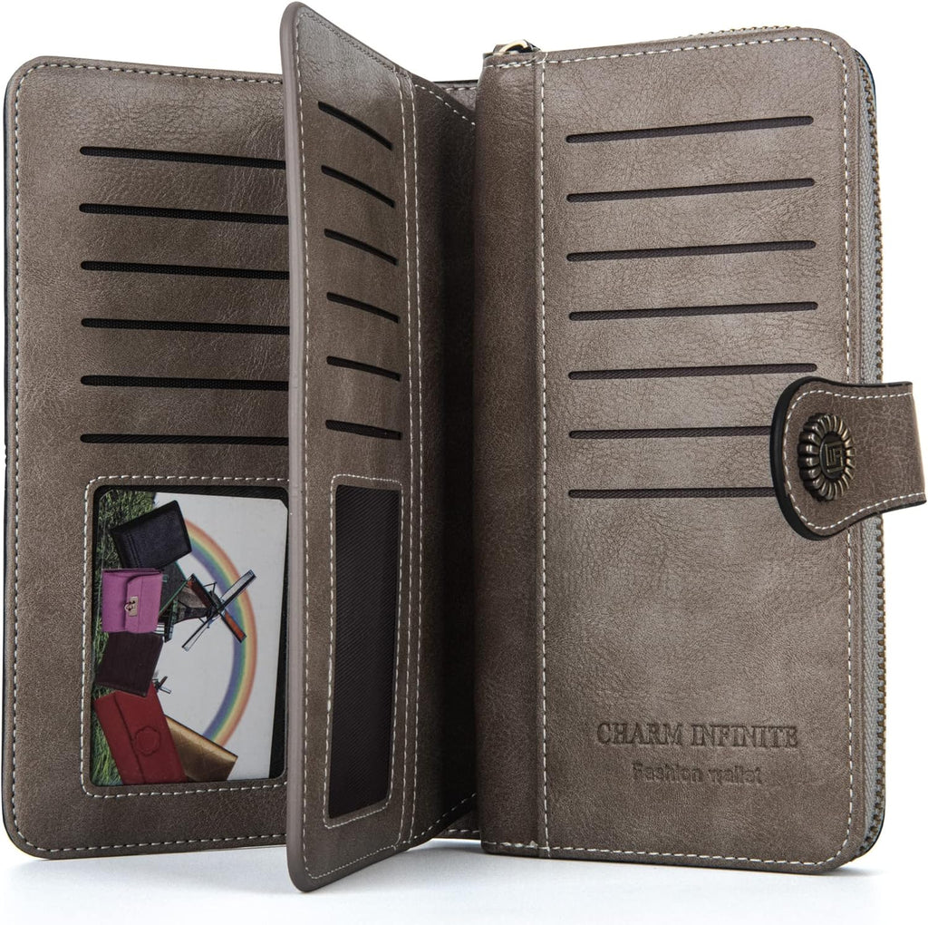Stylish Leather Wallet with Wristband