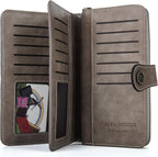 Stylish Leather Wallet with Wristband