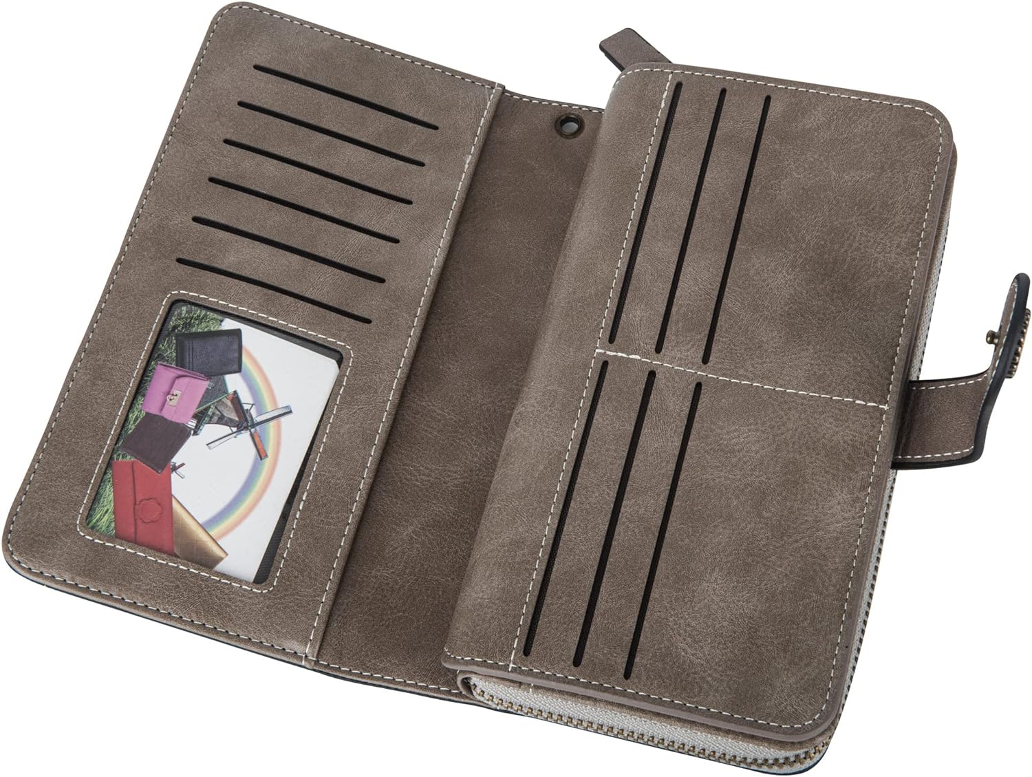 Stylish Leather Wallet with Wristband