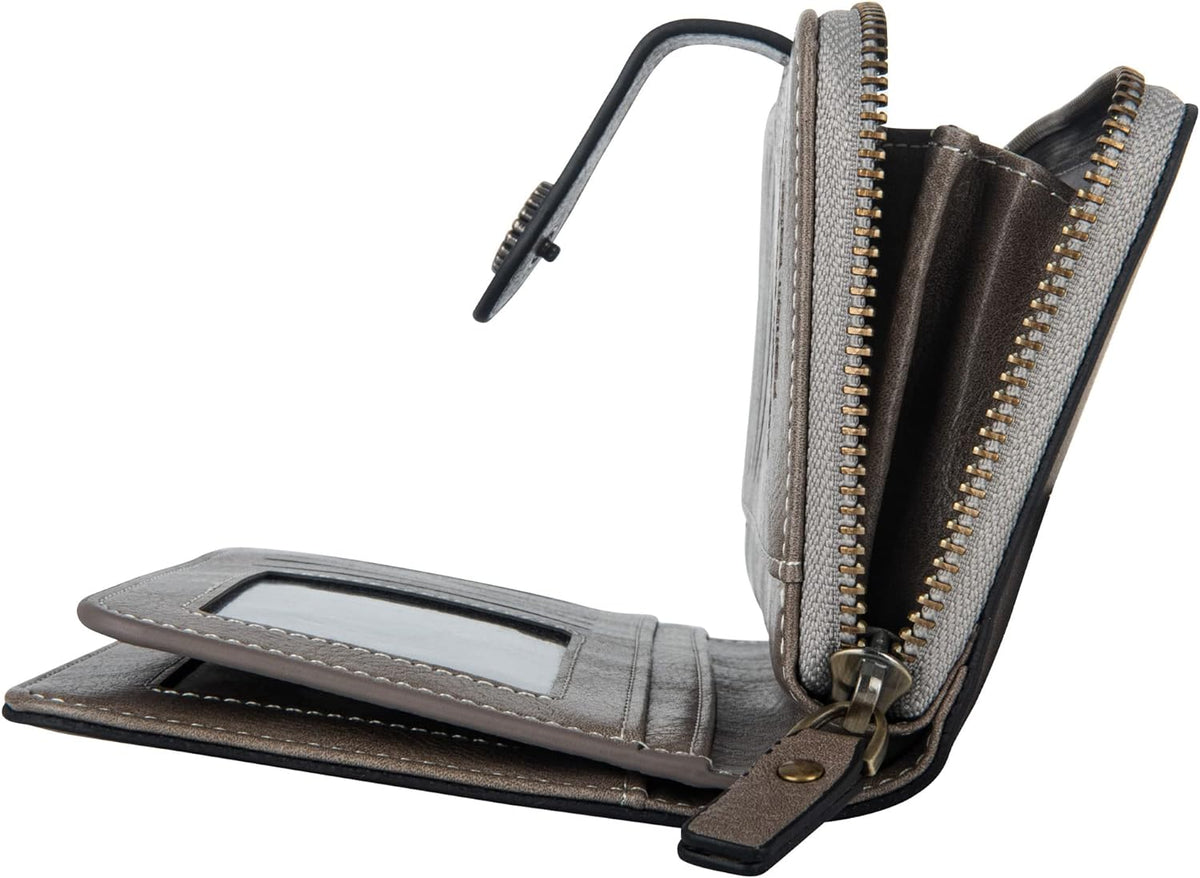 Stylish Leather Wallet with Wristband