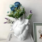 Heart vase Amoura | Greek-inspired design | High-quality synthetic resin | Available in many colors
