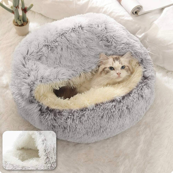 Cat Cave Bed Plush Orthopedic Nest