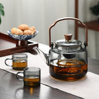 Grijzen Teekanne | Wood & Glass, Tea Maker