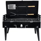 Grillmate Fold – Foldable Steel Suitcase Grill for Garden, Camping & Outdoor BBQ