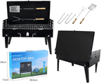 Grillmate Fold – Foldable Steel Suitcase Grill for Garden, Camping & Outdoor BBQ
