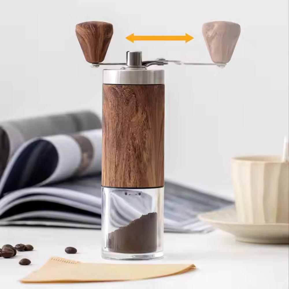 GrindMate – Portable wooden coffee grinder for coffee and spices