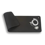 Grounding mat made of carbon leather for electronic devices and health