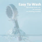 GROOMCLICK – Self-Cleaning Cat Brush for Gentle Grooming & Less Shedding