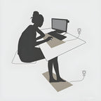 Grounding mat made of carbon leather for electronic devices and health