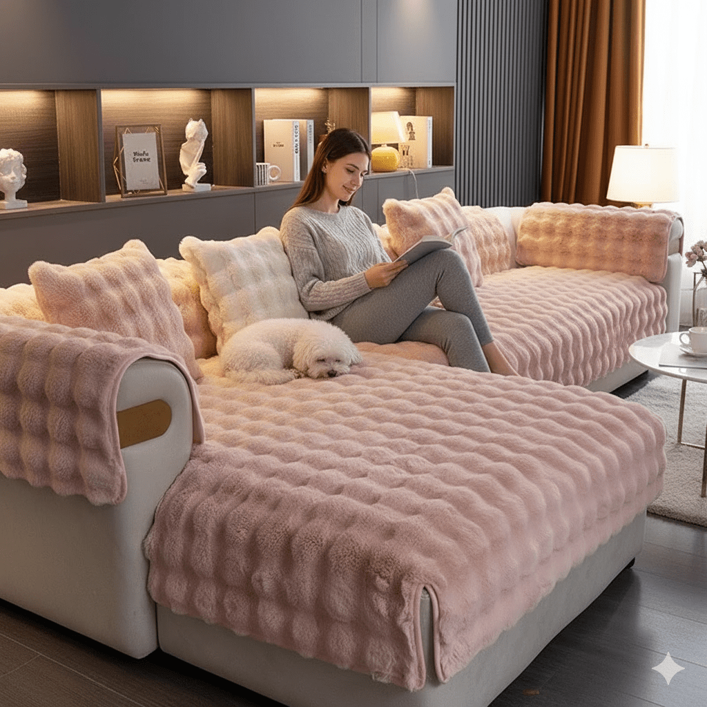 GuardianGrip Cover – Non-Slip Sofa Protector for Pets and Kids