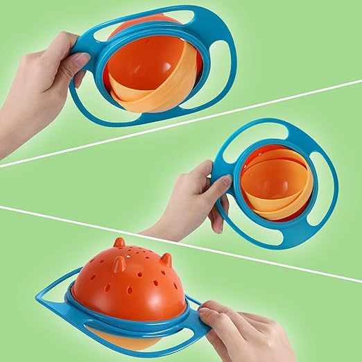Chicken and drip-proof gyro bowl - SpinSnack