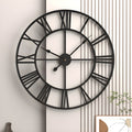 Roman Numerals Iron Art Wall Clock