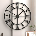 Roman Numerals Iron Art Wall Clock