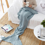 Warm and soft mermaid fabric