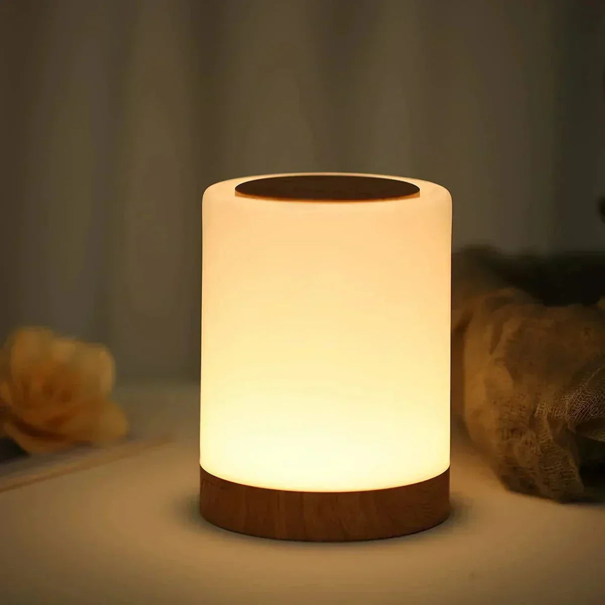 Halina Dimmable Battery Table Lamp with Touch Control Element