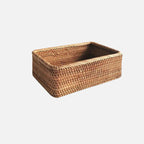 Handwoven Rattan Willow Basket for Storage
