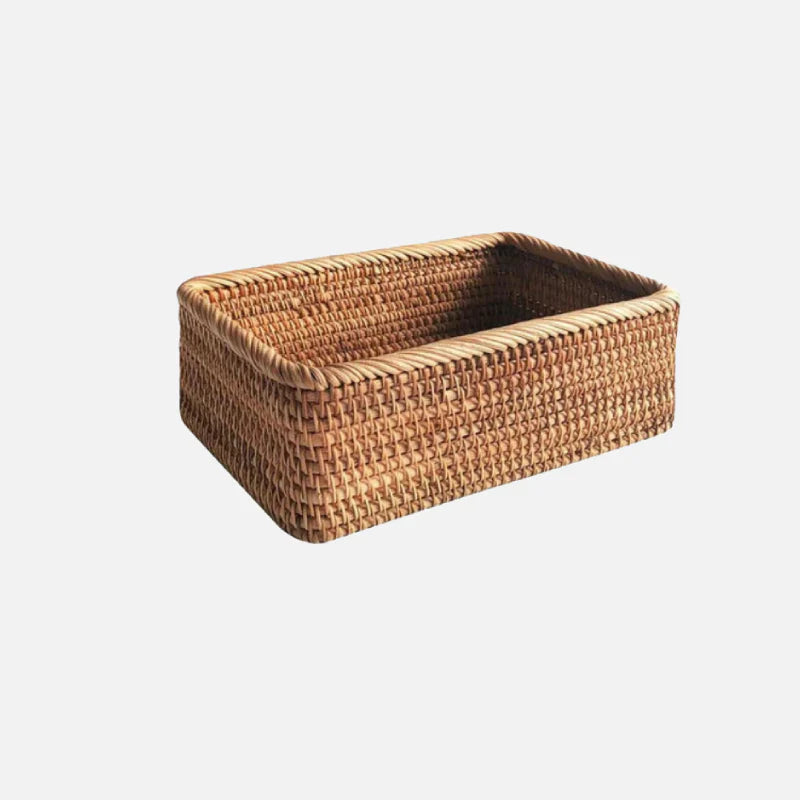 Handwoven Rattan Willow Basket for Storage