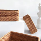 Handwoven Rattan Willow Basket for Storage