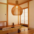 Handcrafted Wooden Pendant Light - RustikAura