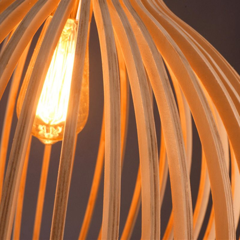 Handcrafted Wooden Pendant Light - RustikAura