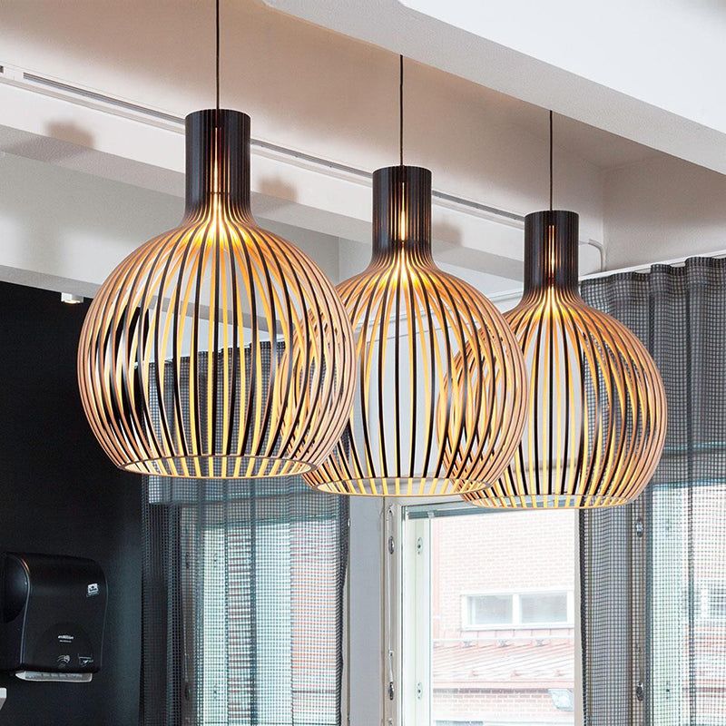 Handcrafted Wooden Pendant Light - RustikAura