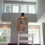 Handcrafted Wooden Pendant Light - RustikAura