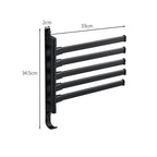 Space-saving towel rack with a modern design