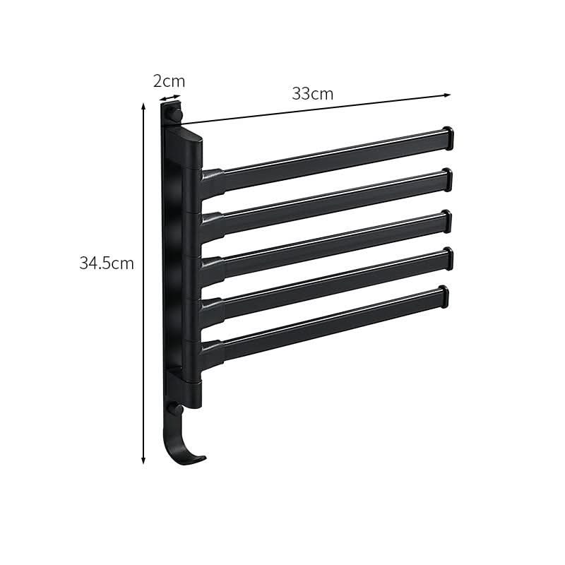 Space-saving towel rack with a modern design