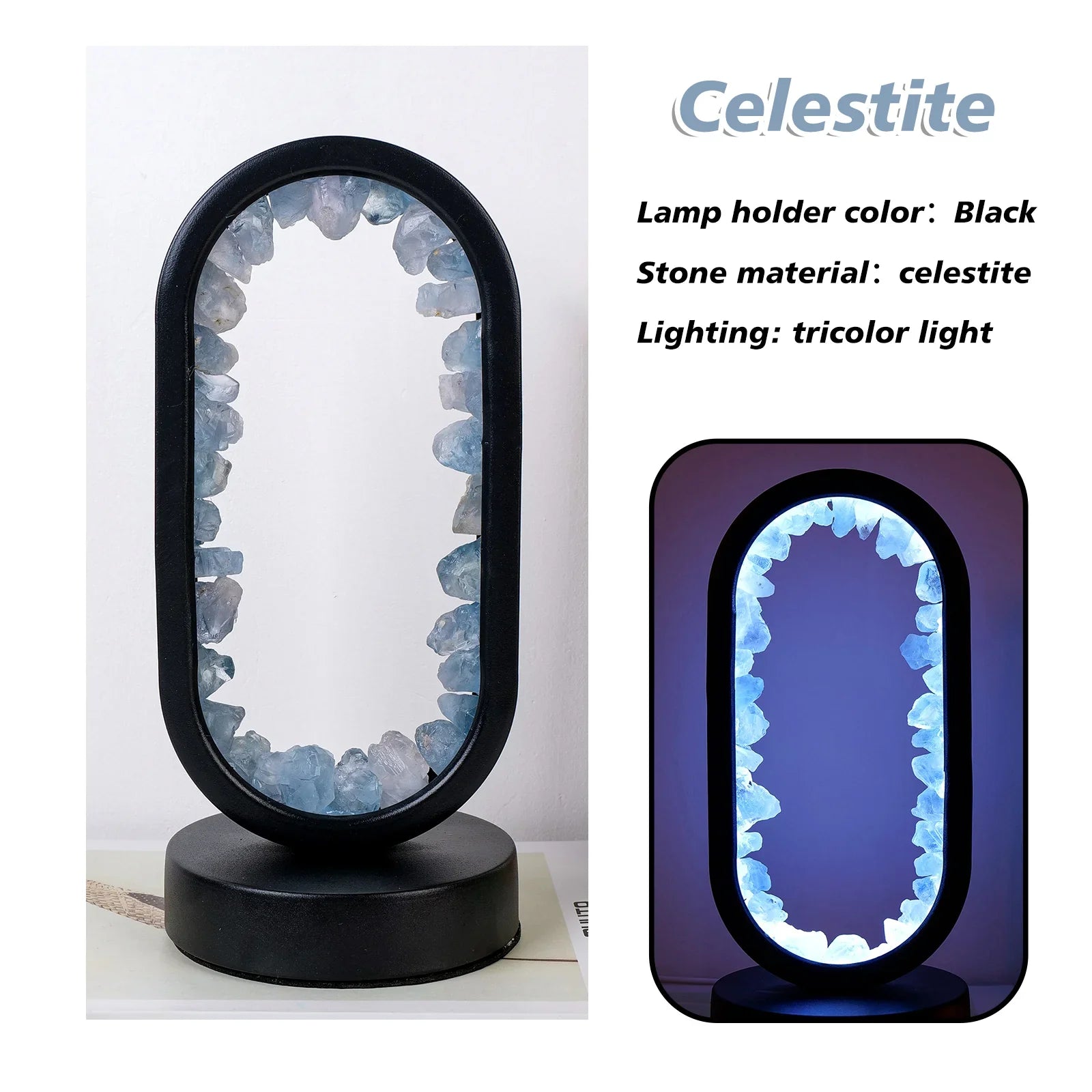 Handmade Amethyst Lamp - Serenith