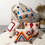 Handcrafted Moroccan Boho Style Cushion Cover