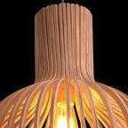 Handmade Wooden Pendant Lamp - RustikAura