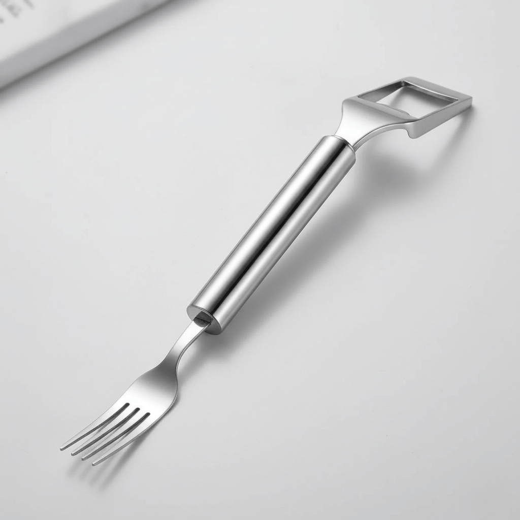 HandyFruit Pro – Dual Blade & Fork for Effortless Fruit Preparation