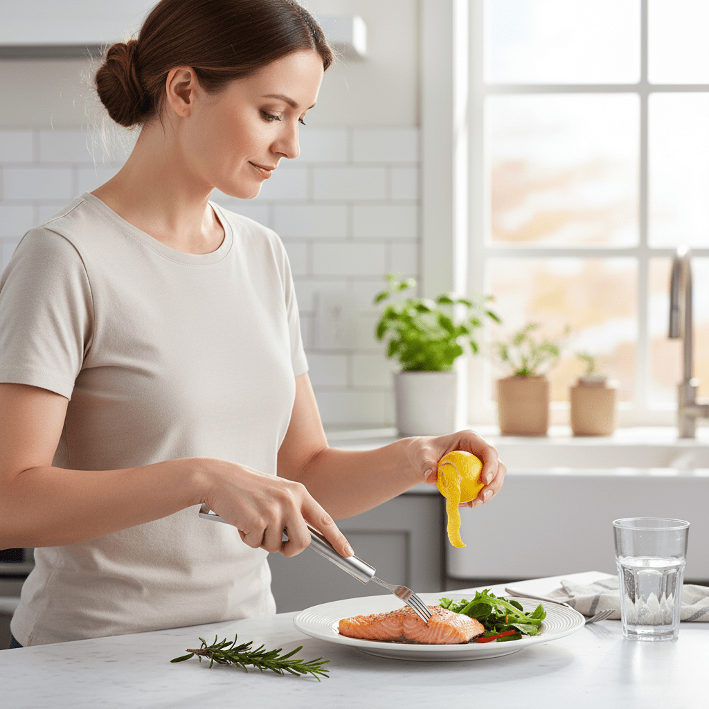 HandyFruit Pro – Dual Blade & Fork for Effortless Fruit Preparation