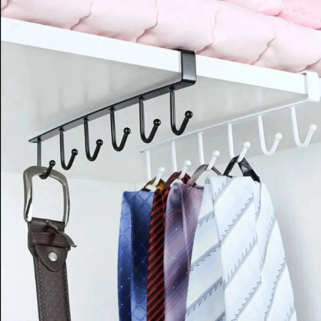 Under Cabinet Hanging Rack – Space-Saving Kitchen Organizer