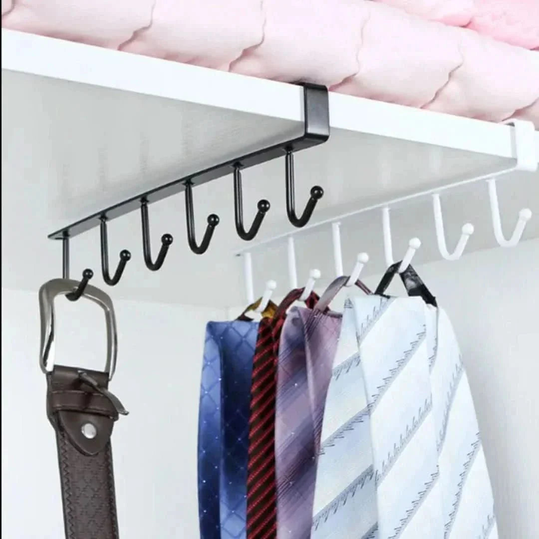 Under Cabinet Hanging Rack – Space-Saving Kitchen Organizer