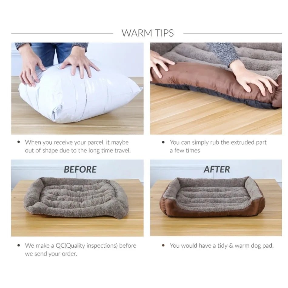 NAPPYNEST – Luxurious Cotton Dog Bed for Deep, Stress-Free Sleep
