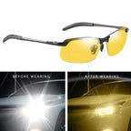 Night Driving Glasses | Yellow Lenses to Reduce Glare & Eye Strain for Safer Night Rides