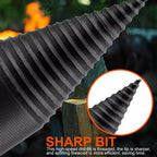 Removable drill for wood splitting, electric drill for household use, robust drill