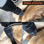 Removable drill for wood splitting, electric drill for household use, robust drill