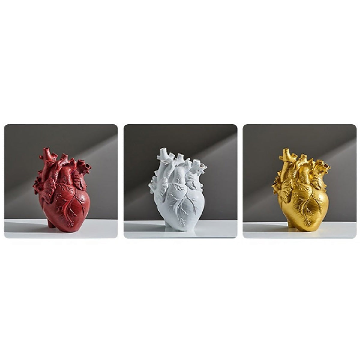 Heart Dry Plants Artificial Vase