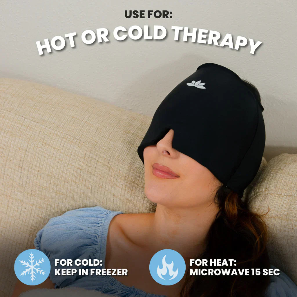 HeadRelax Warm-Cold Therapy Mask – Relieves Migraine & Headache Immediately