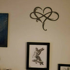 InfinityHeart Wall Decor – Iron Wall Sculpture with Symbol of Eternal Love