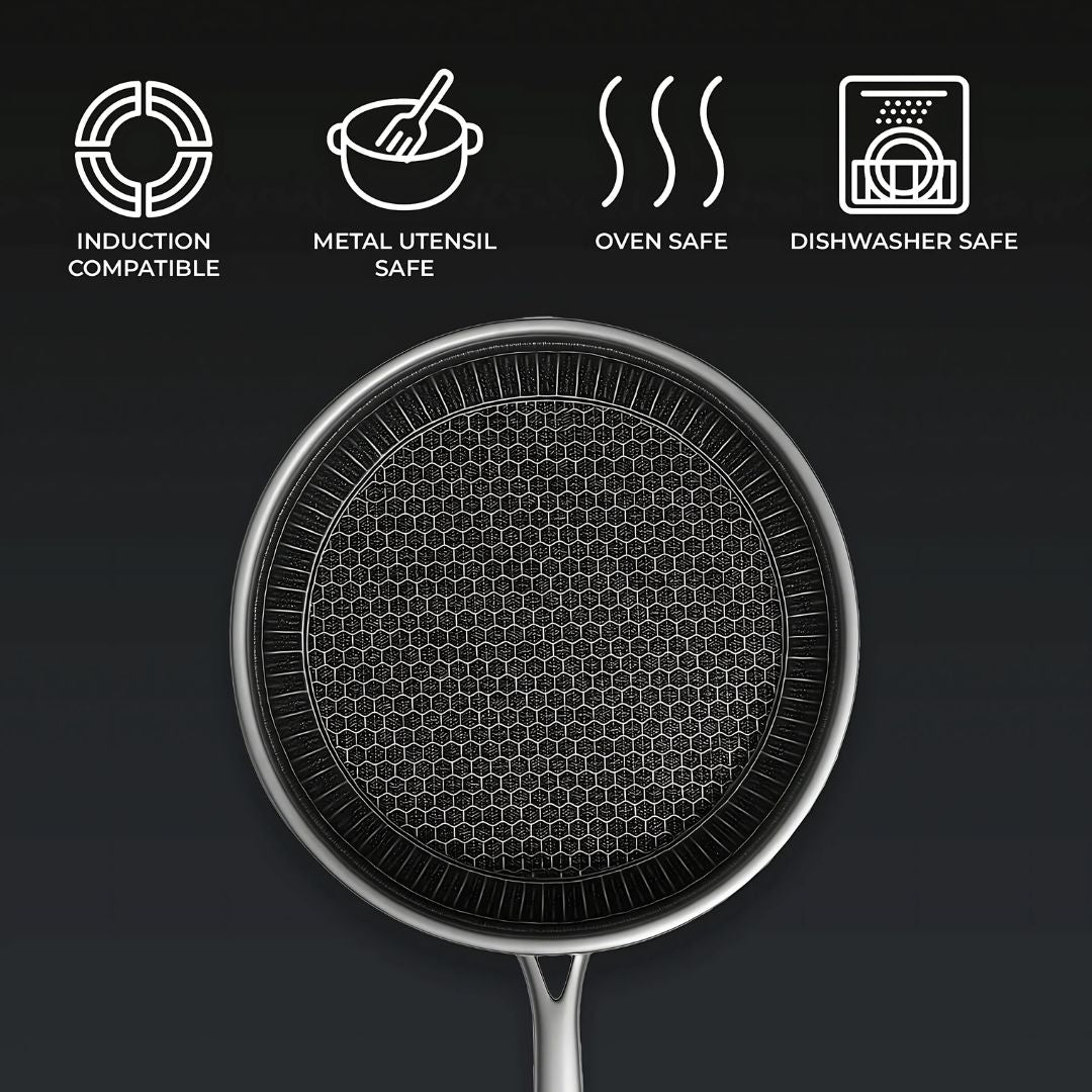 PANFORGE – Stainless Steel Non-Stick Pan with Hexa Surface