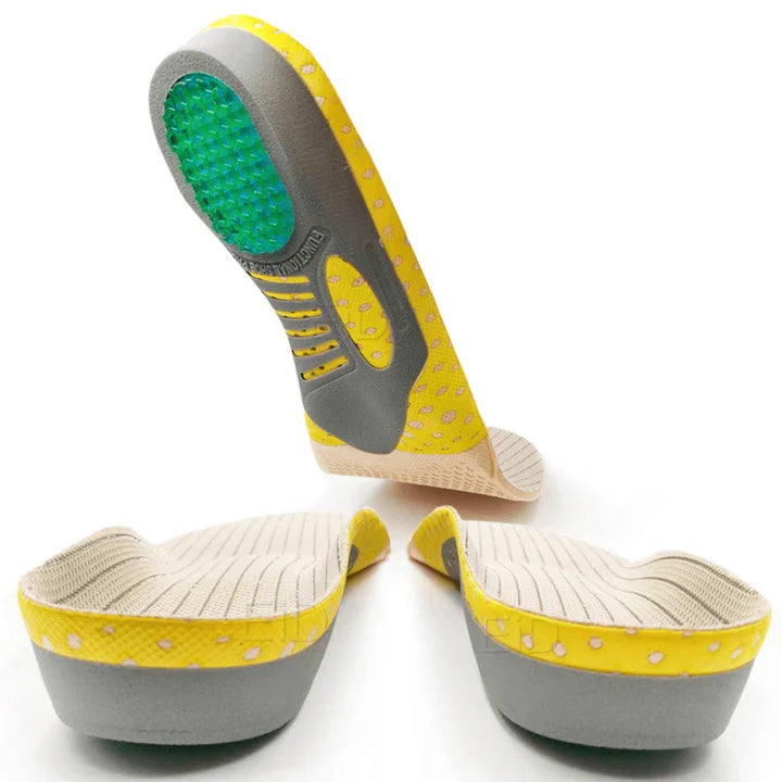 Orthopedic shoe insoles for flat feet