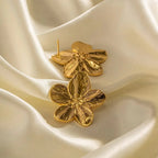 Hibiscus Floral Stud Earrings