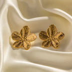 Hibiscus Floral Stud Earrings