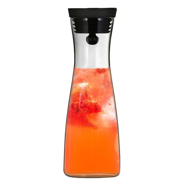 High Borosilicate Glass Basic Tilting Stainless Steel Lid Closure