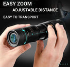 High-Power Waterproof Monocular Telescope with 10x Magnification for Bird Watching, Hiking, and Outdoor Adventures