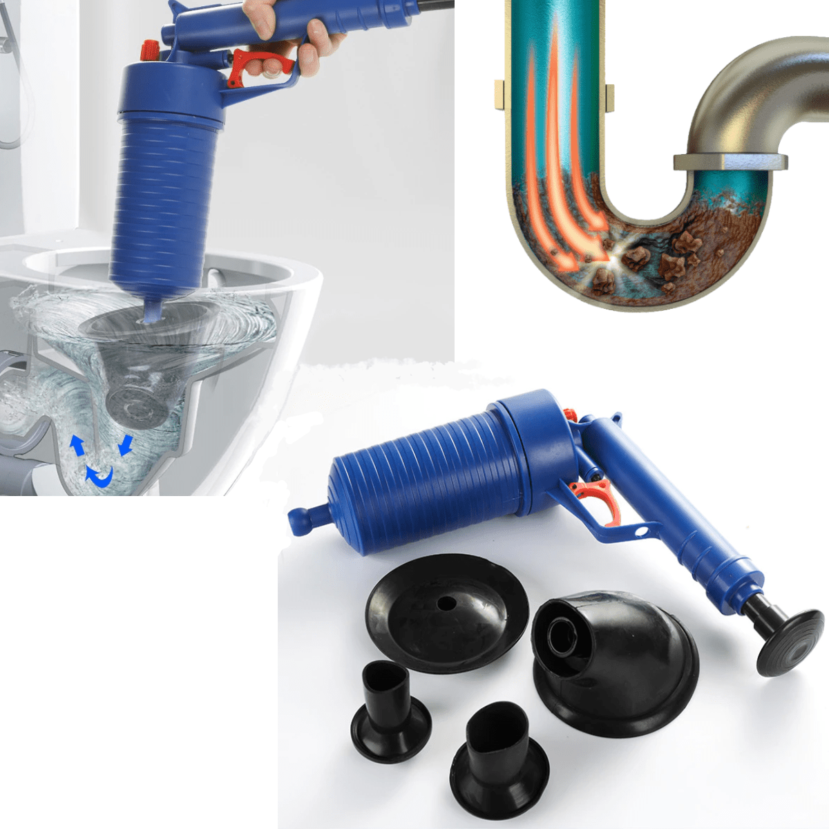 ECOJET Drainer – Compressed Air Solution for Stubborn Blockages